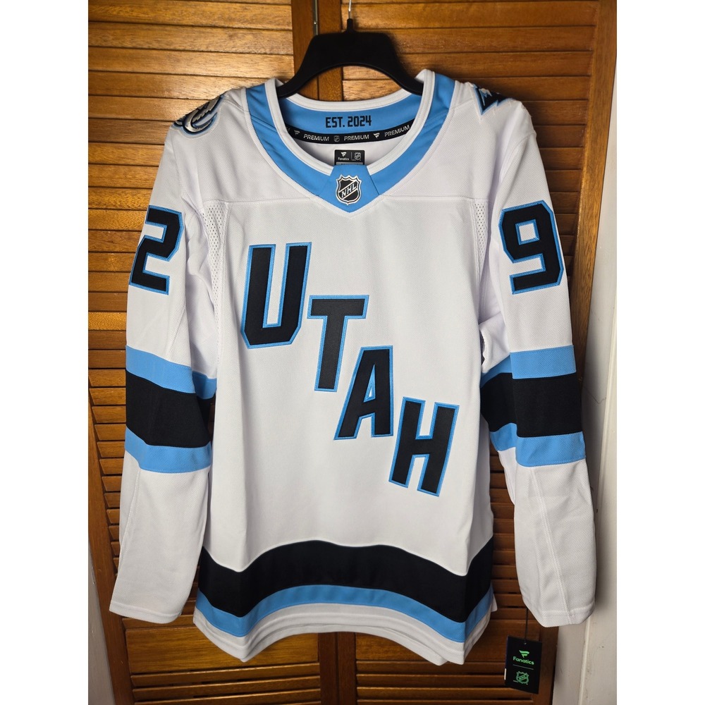 Utah Mammoth Logan Cooley Fanatics Premium Away Jersey Mens 50